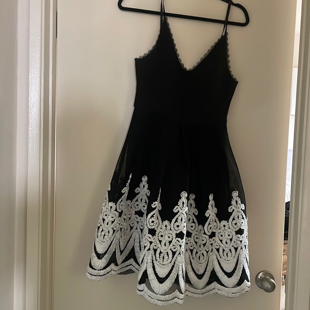 Black and white dress